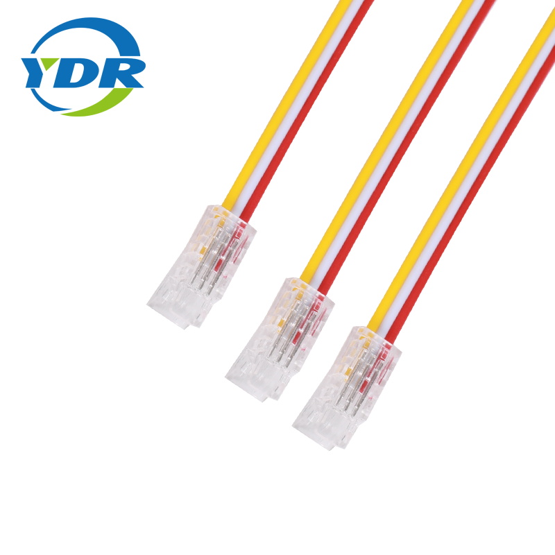3 circuits 10 mm breedte snelstekker voor 5050 tweekleurige LED-stripconnector soldeerloos