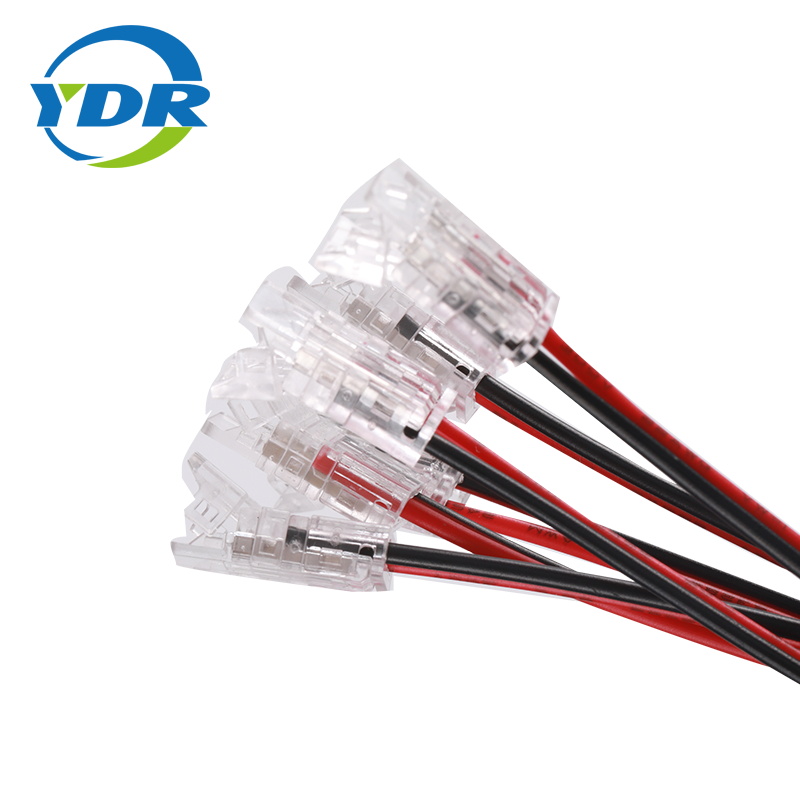 LED-strip naar draad 2-pins connector voor 8 mm SMD COB snelle connectorkit